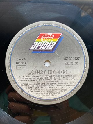 Vinilo Doble LP Lo + Mas Disco '91