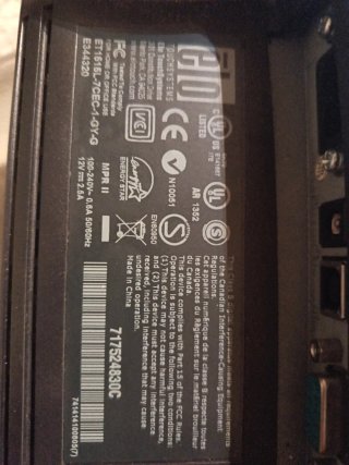 Monitor Táctil Elo Negro/Gris