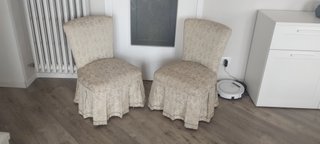 Coppia poltroncine da camera tessuto