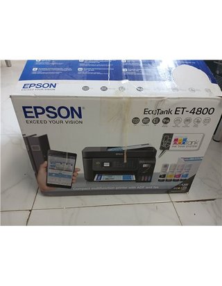 Epson EcoTank ET-4800 Ink Tank Printer | For Home & Small Office | Wi-Fi & Ethernet| A4 | Print - Copy - Scan - Fax | 1.5 LCD Scre