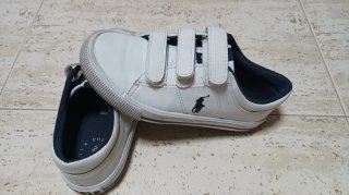 Zapatillas Polo Ralph Lauren niño blancas talla 29