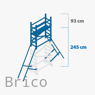 Andamio Modular Aluminio - 6,13 Metros - Pack A+B+C