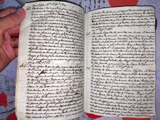 Antiguo legajo documento manual cocina del siglo X