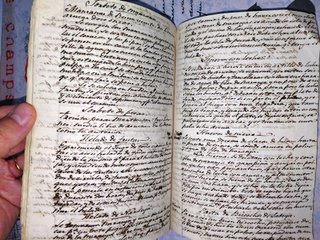 Antiguo legajo documento manual cocina del siglo X