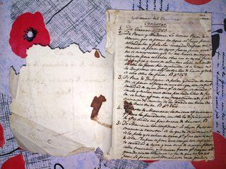 Antiguo legajo documento manual cocina del siglo X