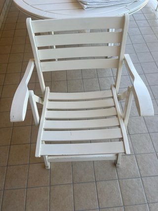 Tavolo ovale da esterno bianco allungabile