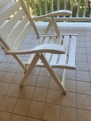 Tavolo ovale da esterno bianco allungabile