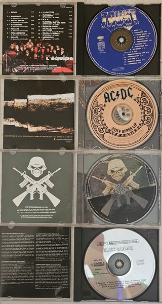 Lote 4 CD Hard Rock Heavy Metal + Metallica regalo