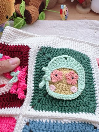 Bolso grande crochet muñecas colores