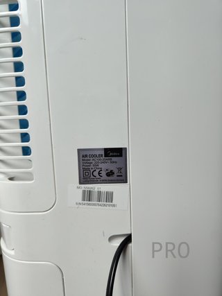 Ventilador con Refrigeración por Agua de 5L, Humidificador e Ionización