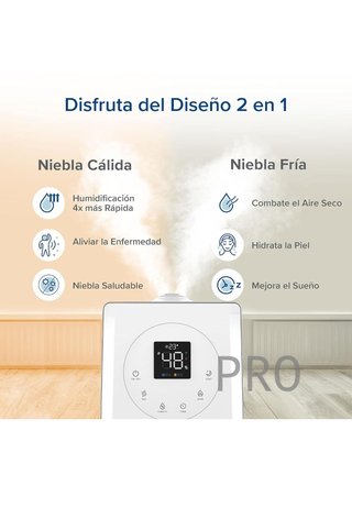 Humidificador 6L para Bebés, Niebla Fría&Caliente con Aromaterapia Levoit