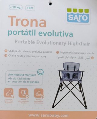 Trona Saro portátil evolutiva plegable