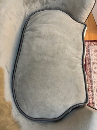 Cama Sofá Perro Pequeño Gris y Blanco