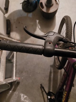 Bicicleta infantil morada 20 pulgadas