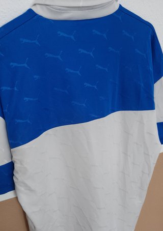Camiseta Fútbol Vintage Puma Azul/Blanco