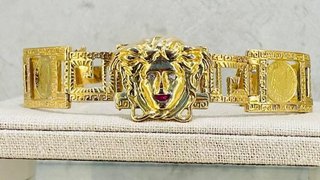 Pulsera Versace Oro 18kl Medusa