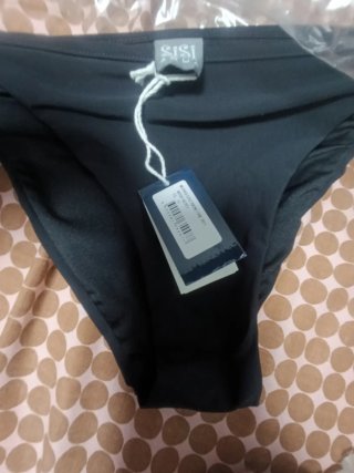 Bikini Rayas Blancas y Negras con Lentejuelas