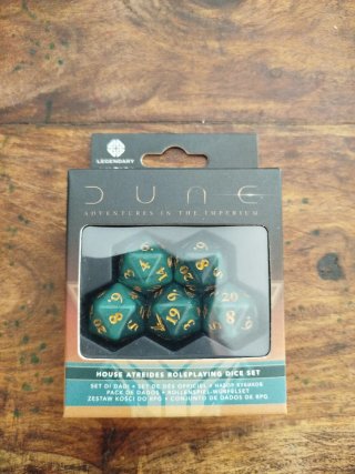 Set de dados rol Dune, edición Atreides