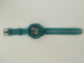 Garmin Instinct GPS Reloj azul. Batería 80%