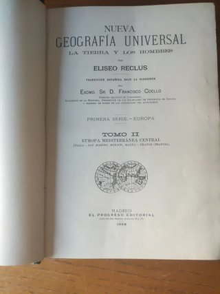 Nueva geografía universal Eliseo Reclus