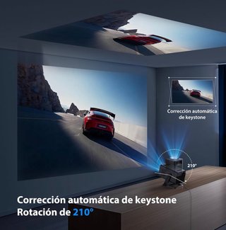 SIN ABRIR Proyector 4K WiFi 6 Bluetooth 5.4 210°