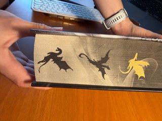 Alas de ónix Edición limitada con cantos tintados
