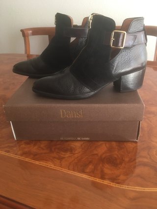 Botines Dansi mujer talla 39 tacón medio