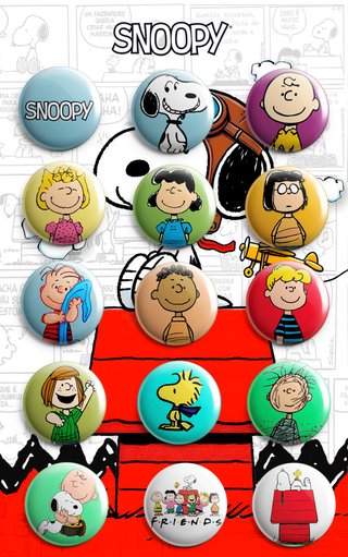 PACK CHAPAS SNOOPY