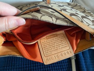 Bolsos Coach Vintage Monogram Marrón y Beige - 2