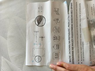 Cambiador rígido bebé con osito y globo, con funda
