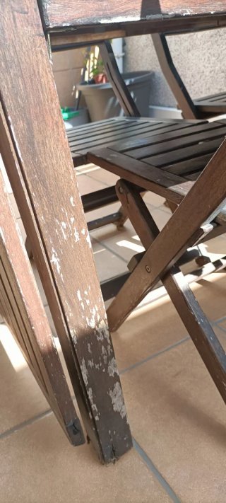 Mesa Terraza Madera y Cristal Ikea
