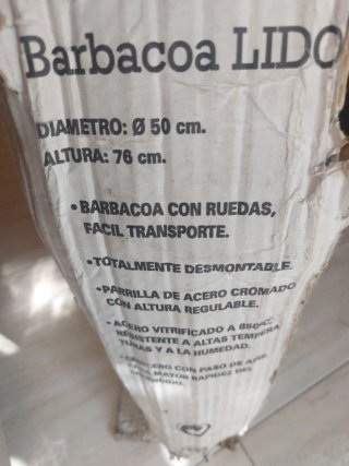 Barbacoa Algón con ruedas