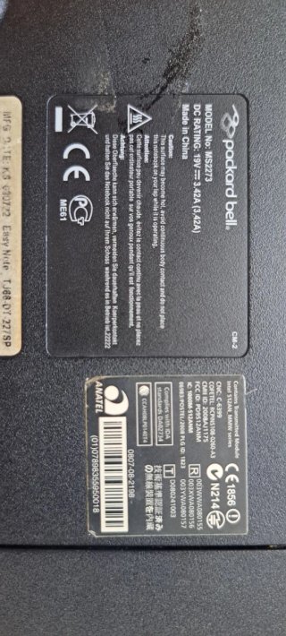 Packard Bell EasyNote TJ66 Portátil