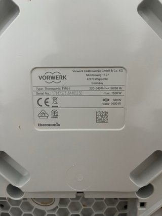 Thermomix TM5 averiada (accesorios) Para reparar