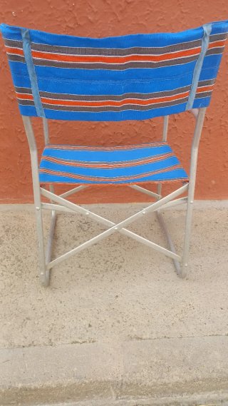 Silla plegable camping metal y tela