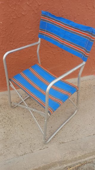 Silla plegable camping metal y tela