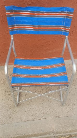Silla plegable camping metal y tela