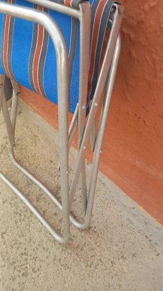 Silla plegable camping metal y tela