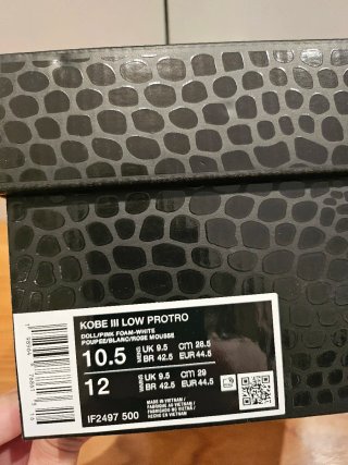 Nike Kobe 3 Low Protro Rosa Brunson Talla 44.5