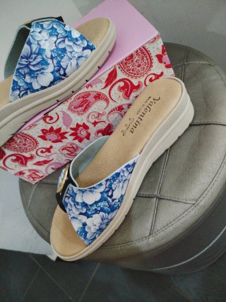 Ciabatte Valentina donna tacco 5 cm, n. 39