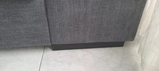 Sofá chaise longue gris