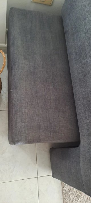 Sofá chaise longue gris