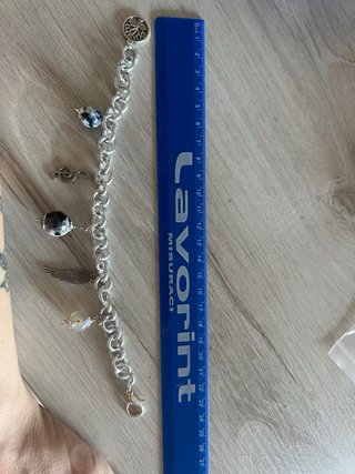 Bracciale catena grossa ciondoli pietre naturali