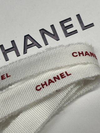 Nastro Chanel bianco e rosso