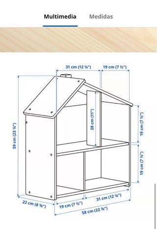 Scaffale per Bambini Casa Ikea Flisat