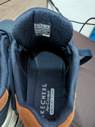 Zapatillas Skechers Azul Marino y Marrón
