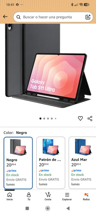 Funda Samsung Galaxy Tab S9 12.4 Negra