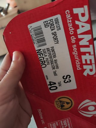 Botas de seguridad talla 40
