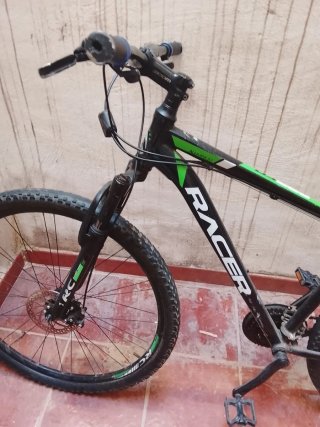 Bicicleta de Montaña Racer Negra y Verde