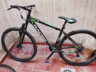 Bicicleta de Montaña Racer Negra y Verde